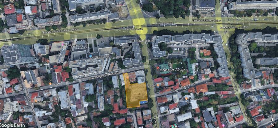 Teren 2.500 m² cu dublă deschidere – Calea Dorobanți