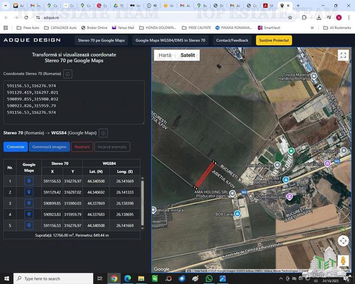 Intravilan 13200 mp, viitoare statie M , scadere mare de pret
