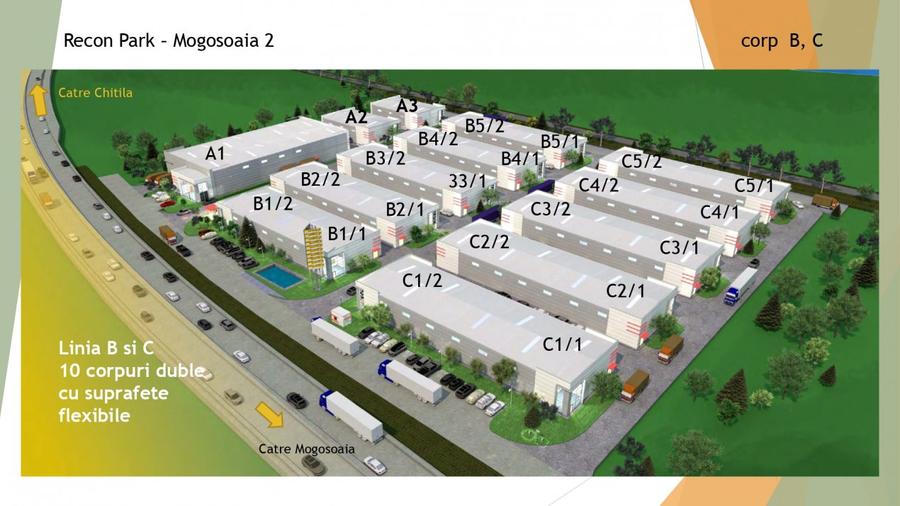 Hale de inchiriat Business Park Recon Mogosoaia 2
