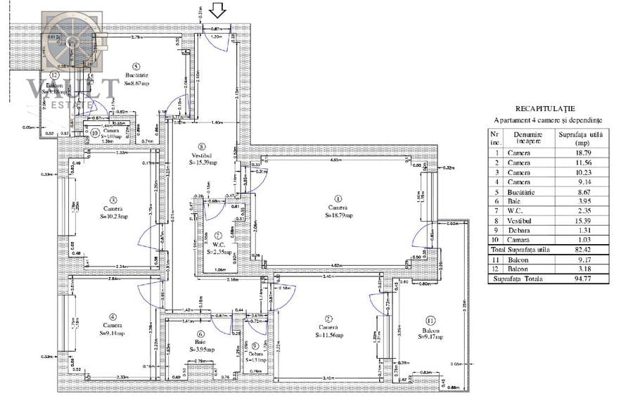 Apartament 4 camere-Decomandat-Parcul Circului - 1