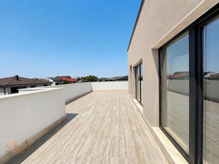 Casa individuala 4 camere | Terasa mansarda 42,2mp | Bragadiru-Parc Ghidiceni