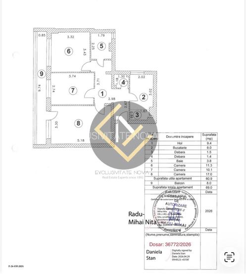 Berceni Giurgiului LUICA 3 camere DECOMANDAT bloc Anvelopat REABILITAT - 19