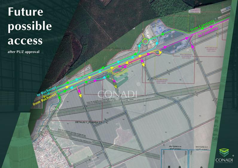 A2- Cernica Locatie strategica parc logistic cu accese direct din A2