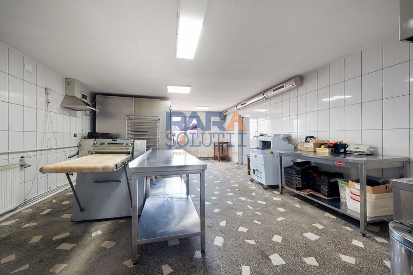 Spațiu de producție cu dotări complete: brutărie, patiserie și magazin