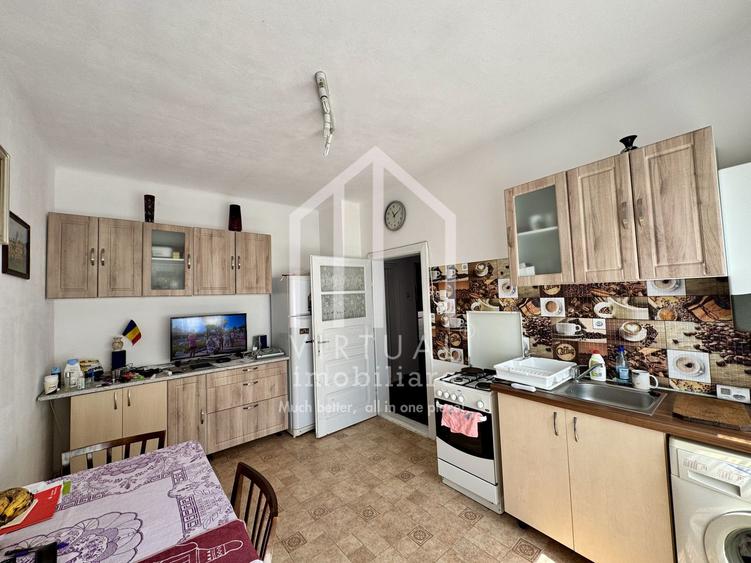 Casa singur in curte, 4 camere, 106mp utili + balcon, spatiu comercial