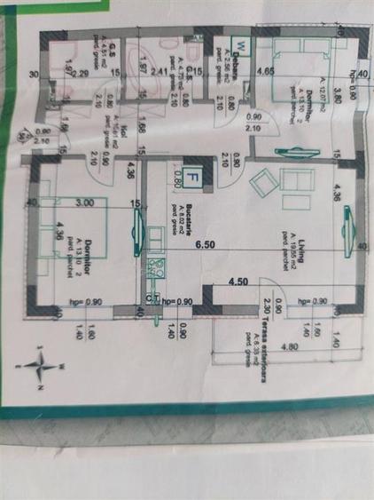 Apartament 3 camere decomandat  Urban Invest Tractorul