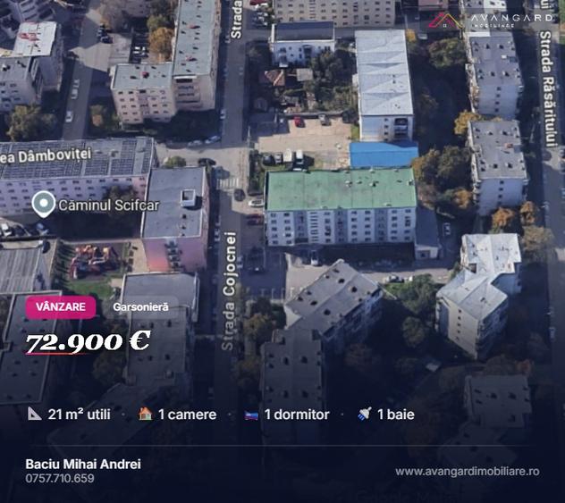 Garsonieră Mărăști – Zona Expo | Bloc reabilitat | Ideală pentru investiție