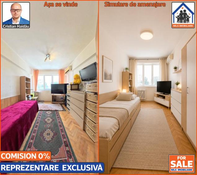 Apartament cu 3 camere si balcon in Titan | Comision 0!