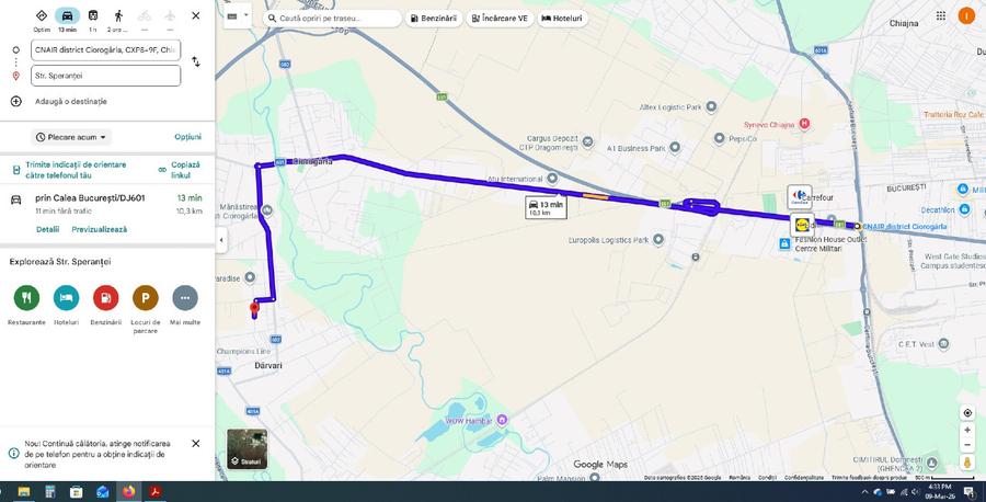 Teren Ciorogarla 2000mp langa autostrada A0 Ilfov