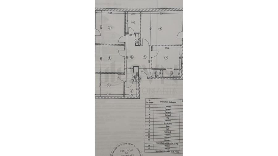 REA1029680 Apartament 4 camere decomandat, Rond Alba Iulia, mobilat, 2 băi, 2 b