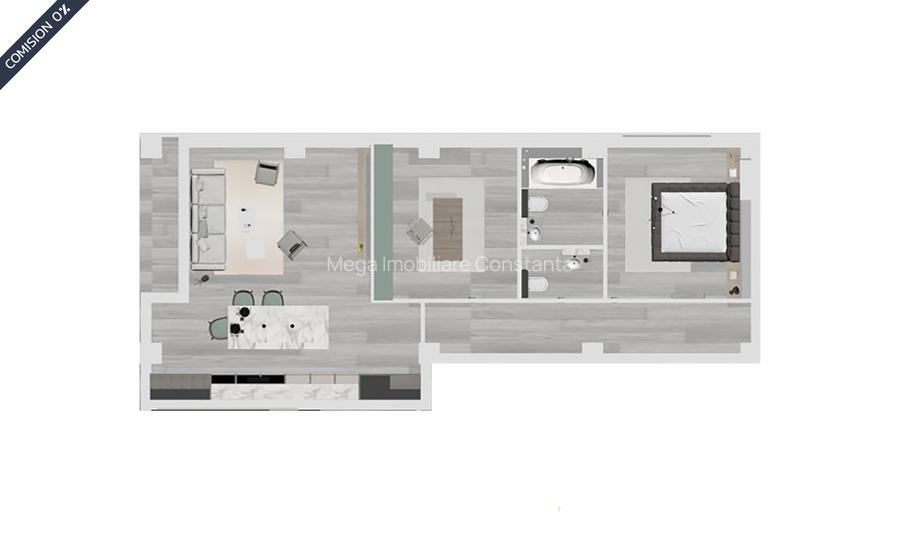 ✅Dezvoltator: Apartament 3 camere decomandate, 2 băi | Tomis Plus - Palazu Mare - 1