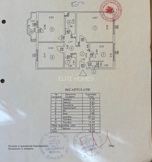 3 camere renovat complet | 13 Septembrie – Panduri | 2 băi | Centrală | Etaj 2/8 - 1
