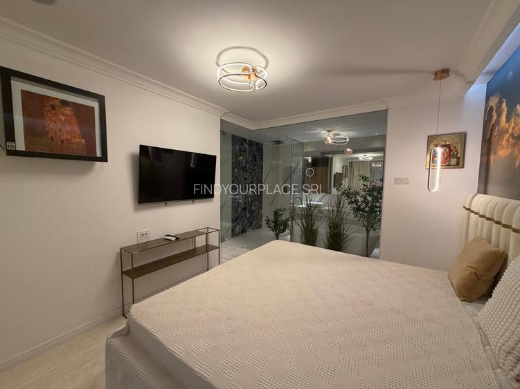 Apartament în Arcadia Domenii,230mp curte,3 parcări incluse