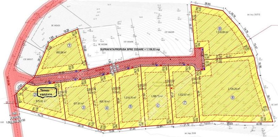 Teren intravilan 875 mp in Tocile pretabil casa de vacanta