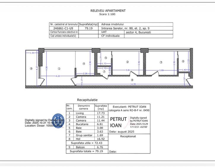 Apartament 3 camere  79 mp  Parcare inclusa Bloc boutique 2025 - 10