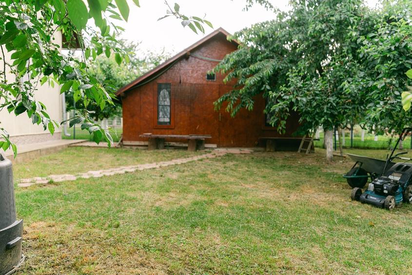 Vand proprietate doua case, magazie, gazon, livada, gradina