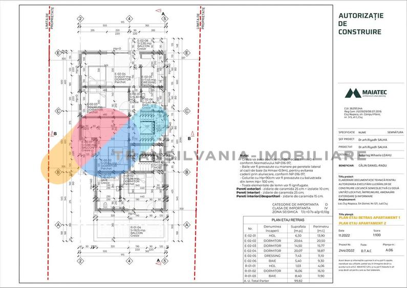 Teren 630 mp cu autorizație pentru două unități locative - Dambul Rotund