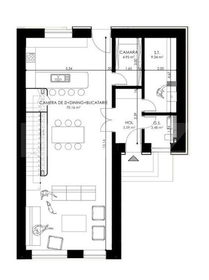 Casa pasiva SMART HOUSE finisata, 184 mp utili, Borhanci