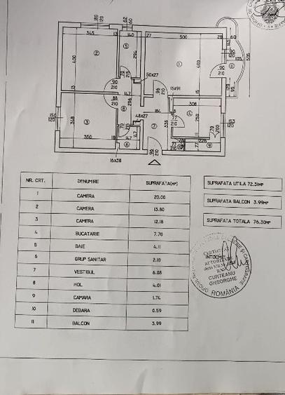 Apartament 3 camere-decomandat-zona Bulevardul Unirii