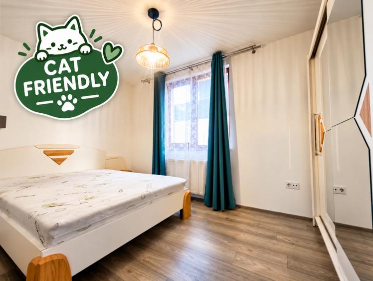 Apartament spatios cu 2 camere+parcare, str D. Mocanu Floresti