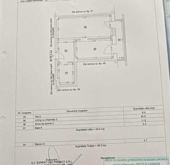APARTAMENT 2 CAMERE TIP STUDIO | TOMIS PARK | MOBILAT
