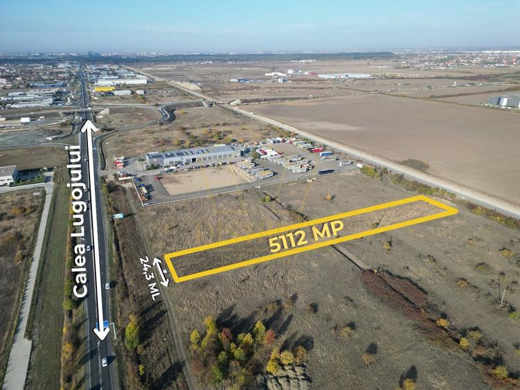 Teren de 5.112mp pentru servicii- industrial | calea Lugojului | Ghiroda