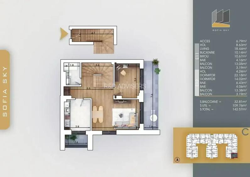 Apartament 4 camere duplex, aproape de metrou Nicolae Teclu FINALIZAT - 3