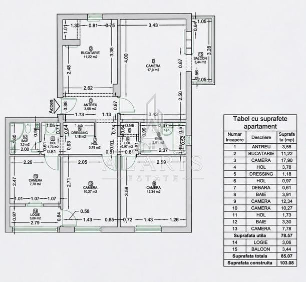 Apartament cu 4 camere, etaj intermediar, zona Bucovina - 14