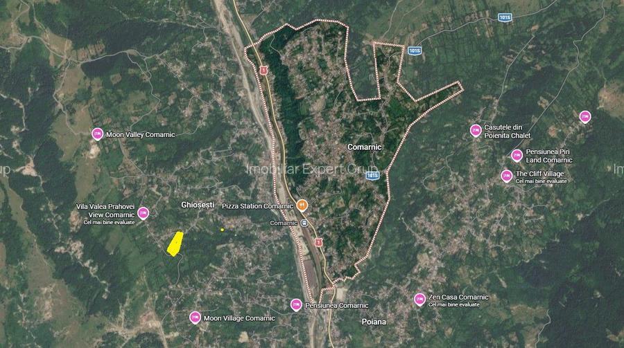 Comarnic Zona de vest 10381 mp intravilan cu gard la Dr Asfaltat - 2