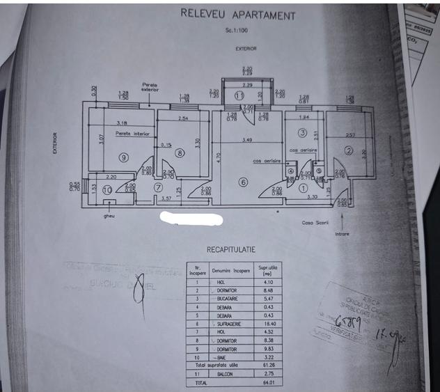 Apartament cu 4 camere, etajul 2/4, zona Mircea cel Batran