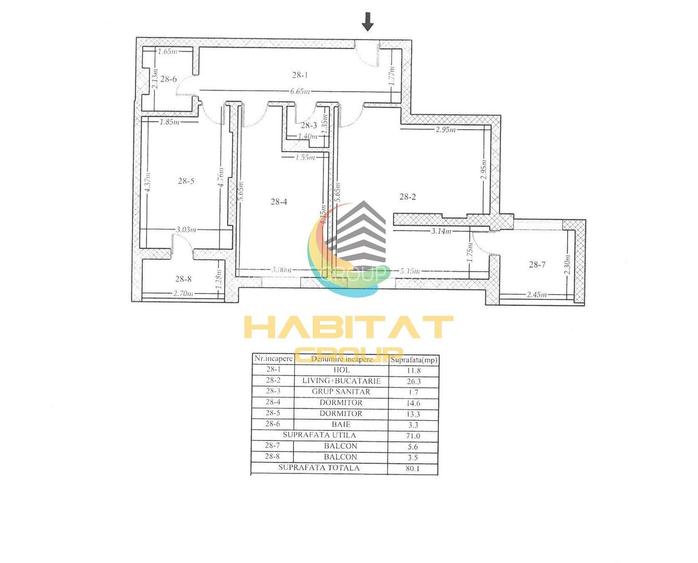 Apartament 3 camere  - Mobilat - Parcul Teilor - 1