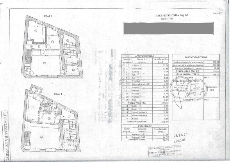 3 camere | Duplex etajele 1+2 | 126 mp utili(175 mp construiți) |Garaj