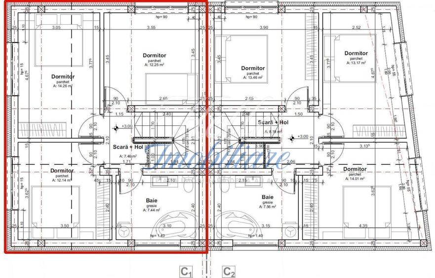 Casa cuplata cu panorama 156 mp utili, 2 garaje zona Dambul Rotund - 5