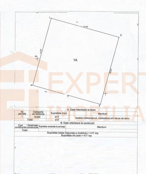 Teren intravilan de vânzare în Costinești – 417 mp, deschidere 20 ml