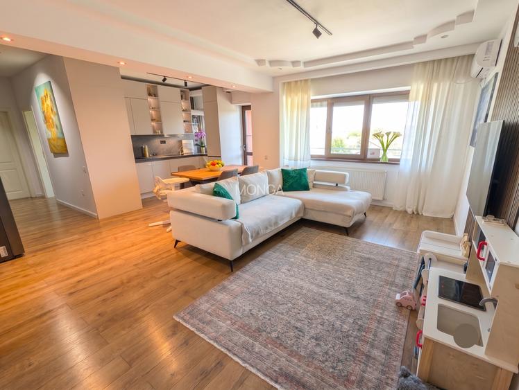 Apartament 3 camere 80mp | 0 comision | Pipera - Scoala Americana | mobilat util - 2