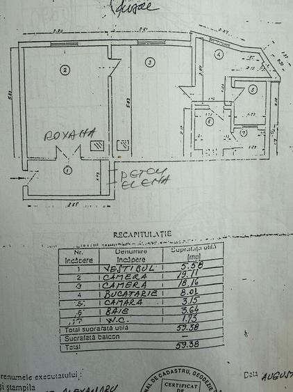 Vanzare 2 camere P-ta Cosbuc