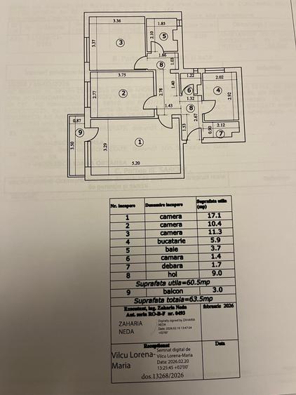 Apartament 3 camere de vânzare Tineretului, boiler, et 9/10