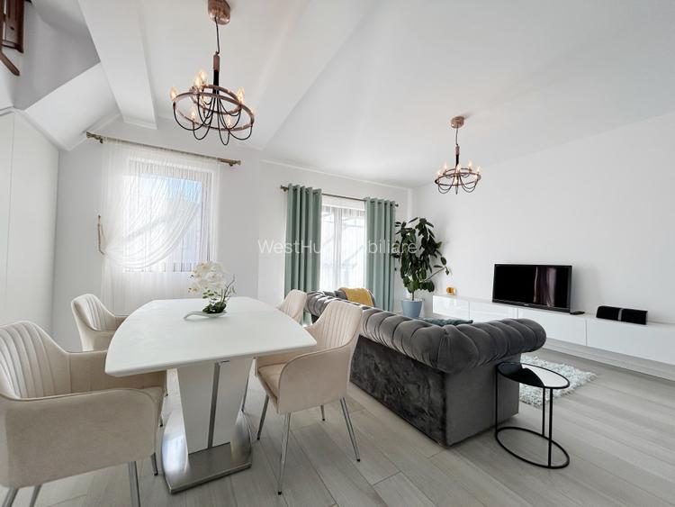 Duplex 3 camere, 90mp utili, 330 teren, mobilat utilat in Mosnita Noua - 2