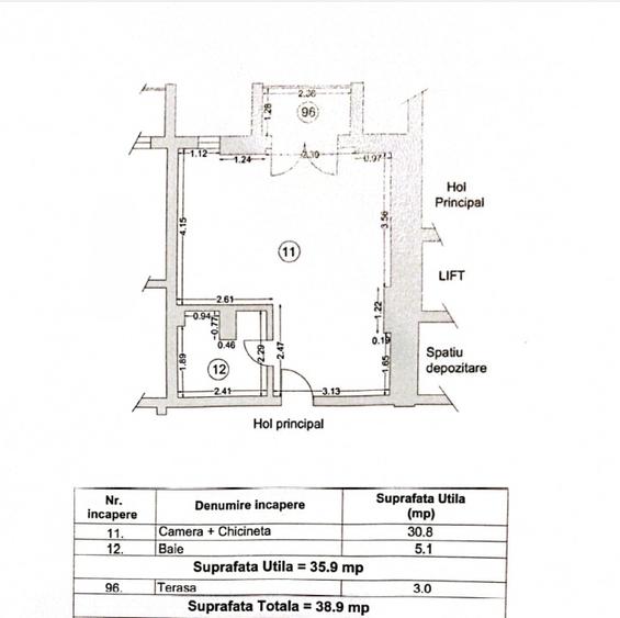 Studio modern intr-un imobil cu piscina privata