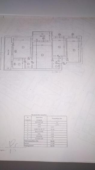 Apartament 3 camere, 66 m, etaj 2/4 – gata de mutat, zonă liniștită, langa Palas