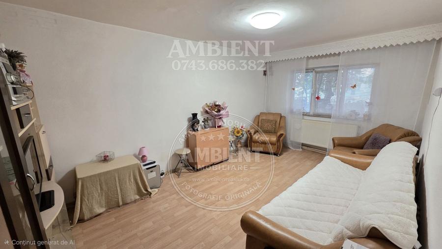 Apartament cu 3 camere, parter, mobilat și utilat, VASLUI - zona CARTIER;