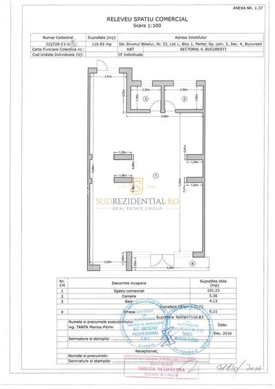 Spațiu comercial 117 mp | 6 parcări | Drumul Binelui - 1