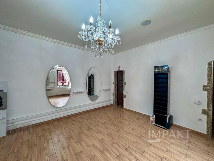 Spațiu comercial ultracentral, vad excelent, 7 încăperi