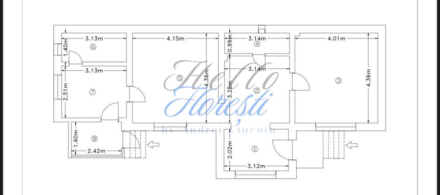 Casa cu 3 camere in zona Intre Lacuri