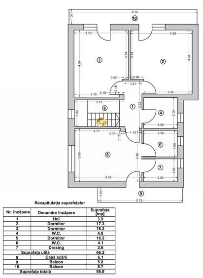 Vila Individuala 4 camere - 385mp Teren - Otopeni 23 August