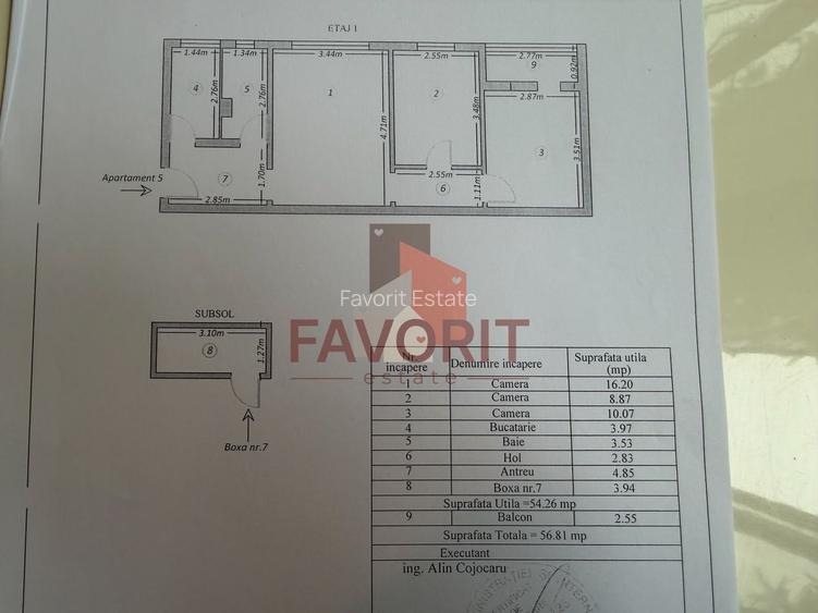 3 camere | etaj 1 | centrala proprie | mobilat,utilat | zona excelenta - 14