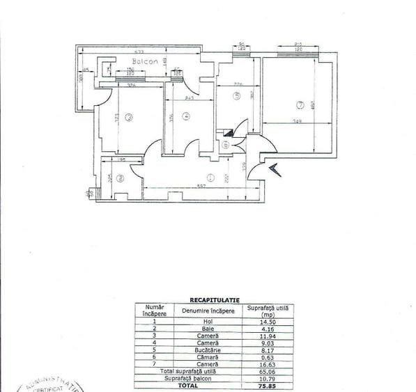 Etaj intermediar cu lift! Apartament 3 camere 76mp, Zimbru - Bicaz, CT, AC - 20