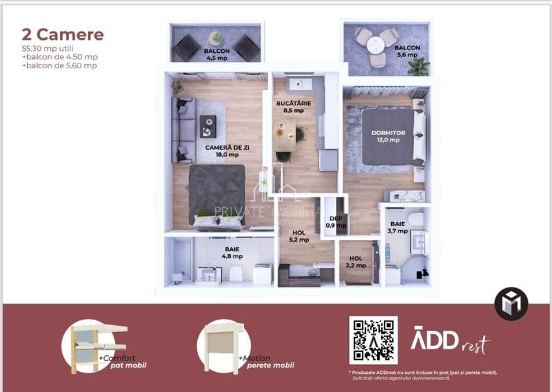 Apartament 2 camere, Maurer, Sighisoara