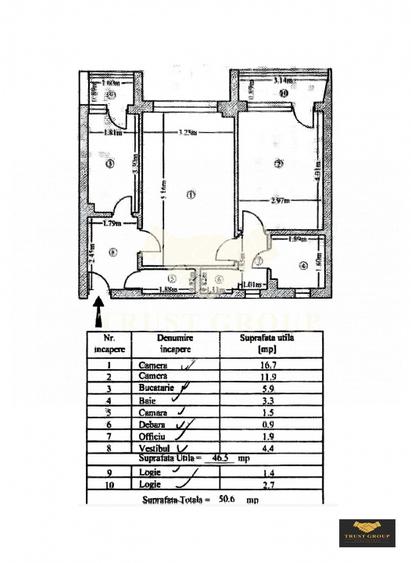 Apartament 2 camere Dorobanti | Imobil 1962