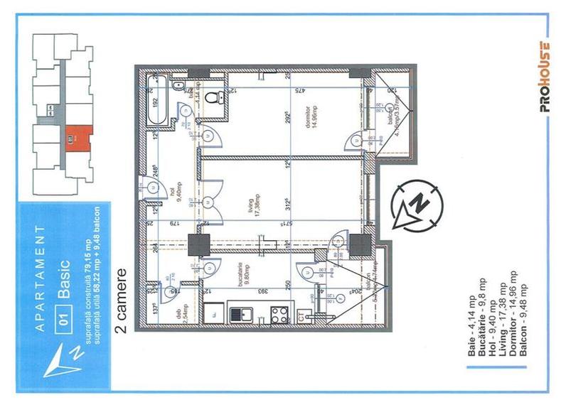BLOC NOU 2022 -2 camere foarte spatios